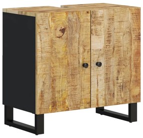 Mobile lavabo 62x33x58cm legno massello mango legno multistrato