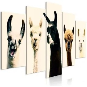 Quadro  Happy Family (5 Parts) Wide Standard 225x112.5