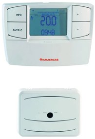 Termostato intelligente e connesso a parete BLUETOOTH IMMERGAS CAR V2 COMANDO REMOTO WIRE Bianco