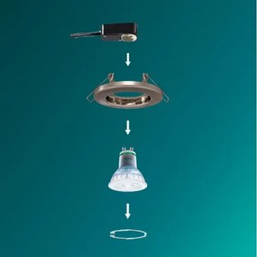 Philips - Faretto da incasso PERIDOT 1xGU10/7W/230V argento