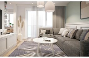 Tappeto in lana grigio 100x180 cm Shades - Agnella