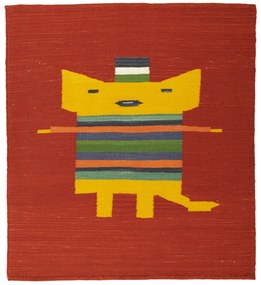 Kilim Tappeto orientale 90 x 100 (Tacchino) Tessuto A Mano