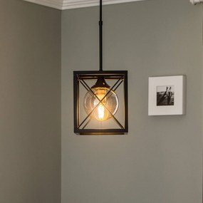 Avonni Lampada a sospensione AV-1732-1BSY nera, 1 luce