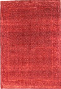 Loribaft Tappeto 170 x 250 Rosso (Indian) Annodato A Mano