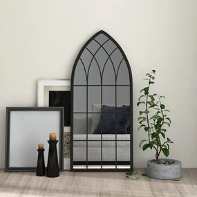 Specchio Nero 100x45 Cm Ferro Per Uso Interno /