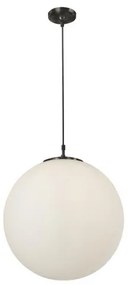 Searchlight 6088 - Lampadario a sospensione con filo ATOM 1xE27/60W/230V bianco/nero