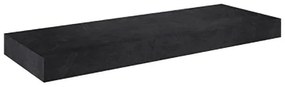 Top per lavabo Neo SENSEA L 136 x H 10 x P 48.5 cm grigio stratificato, effetto pietra naturale