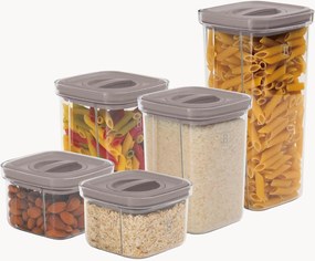 Set di 5 contenitori Taupe