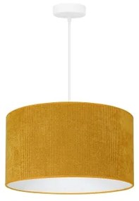 Duolla - Lampadario a sospensione con filo CORDUROY 1xE27/15W/230V diametro 40 cm giallo