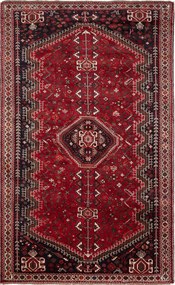 Shiraz Tappeto persiano 270 x 160 Rosso (Iran) Annodato A Mano