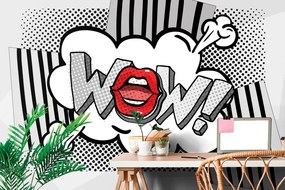 Carta da parati autoadesiva – Pop art grigio elegante - WOW!