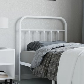 Testiera İn Metallo Bianco 90 Cm /