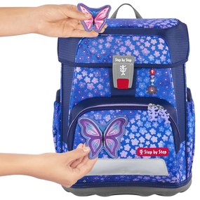 Zaino scuola Step by Step CLOUD, set 5 pezzi, Butterfly Maja