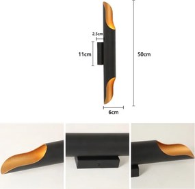 Brilagi - Applique da parete KALMAR 2xE27/40W/230V nero/bronzo