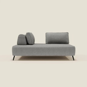Volta divano modulare con schienali mobili in raffinato tessuto ciniglia T06 grigio