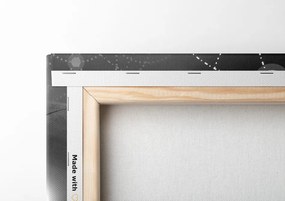 Stampa su tela – Mandala affascinante in bianco e nero
