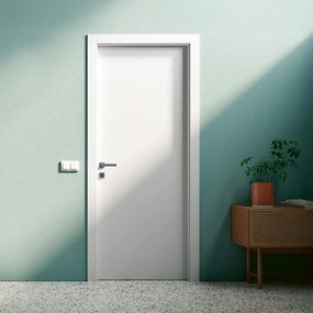 Porta interna a battente Altair in MDF laccato colore bianco, L 70 x H 210 cm, apertura reversibile