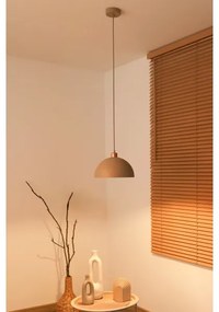 Duolla - Lampada a sospensione con cavo IRONLINE 1xE27/15W/230V Ø 27 cm beige/rame