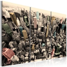 Quadro Gli edifici piu' alti di New York  Colore seppia, Dimensioni e Misure 60x40