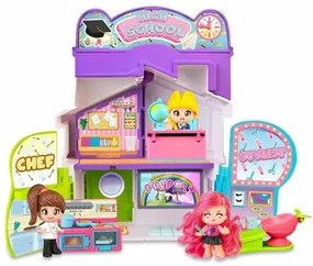 Playset Pinypon Chef &amp; Stylist &amp; High School 3 in 1