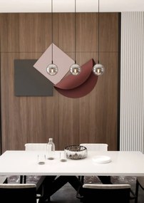Lampadario a sospensione COSMO 3 BLACK GRAFIT