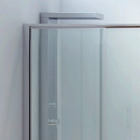 Kamalu - box doccia per vasca 170-180cm apertura 2 ante scorrevoli e una fissa p2000