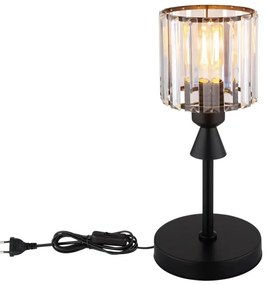 Globo 15742T - Lampada da tavolo JORDANA 1xE27/60W/230V diametro 15 cm nero