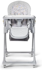KINDERKRAFT - Sedia da pranzo per bambini 2in1 LASTREE grigia