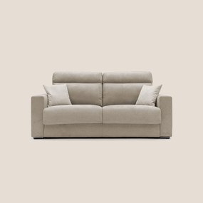 Nikita Divano letto matrimoniale con schienale morbido alto e rivestimento T02 beige