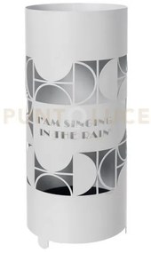 Portaombrelli moderno singing in the rain bianco marmo in ferro 23x...