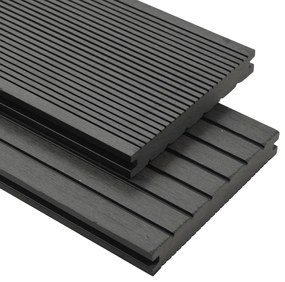 Pavimento Per Esterni İn Wpc Pieno Accessori 20 M² 2,2 M Grigio /