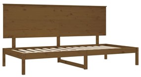 Dormeuse Marrone Miele 90x200 cm in Legno Massello di Pino