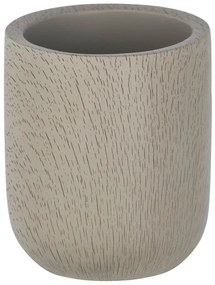 Tazza di cemento grigio-marrone per spazzolini da denti - Wenko