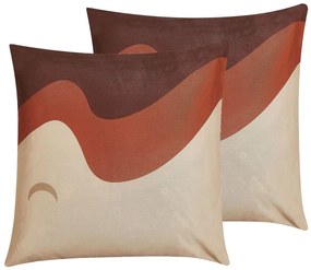 Set di 2 cuscini 45 x 45 cm multicolore FESTUCA Beliani
