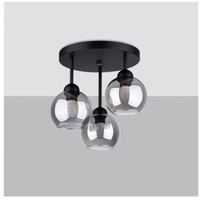 Lampada da soffitto nera ø 15 cm Grande - Sollux