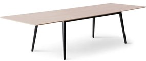 Tavolo da pranzo pieghevole con piano in rovere nero e naturale 100x210 cm Meza - Hammel Furniture