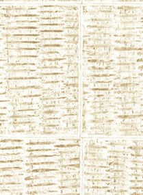 Élitis Carta da parati Mimbre Precioso - Weiß/ Braun