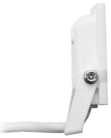 Faro LED 10W Slim Bianco IP65 - con Osram chip LED Colore Bianco Caldo 3.000K