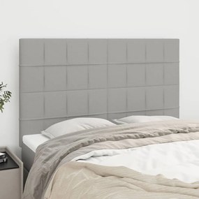 Testiere 4 Pz Grigio Chiaro 72x5x78/88 Cm İn Tessuto /