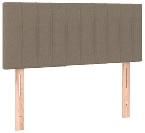 Testiera a led tortora 100x5x78/88 cm in tessuto