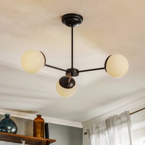 Plafoniera soffitto Sfera Eko-Light, dimmerabile, Nero, Soggiorno / Sala da pranzo, Vetro, Moderno, Plafoniera