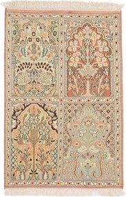 Cashmere Silk Tappeto 90x60 (Indian) Annodato A Mano