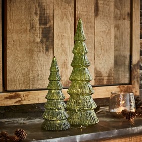 LOBERON Coppia di alberi di Natale a LED Merrton
