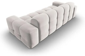Divano in velluto grigio chiaro 222 cm Kendal - Micadoni Home