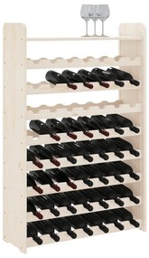 Portavini con pannello superiore 72,5x25x111,5 cm massello pino