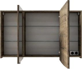 Specchio Contenitore Contea Con Illuminazione PELIPAL destro rovere ribbeck L 120 x H 72 x P 17 cm