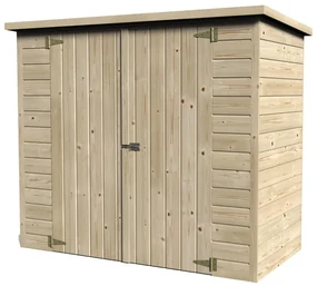 Armadio da giardino in legno di DECOR ET JARDIN Bike 1,80 x 0,90 SF/DP - SPL L 182 x P 88 x H 161 cm