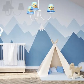 Lampadario per bambini su palo FISH 3xE14/40W/230V