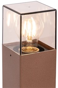 Lampada da esterno 70 cm ruggine con picchetto e pressacavo - Denmark