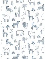 Harlequin Carta da parati Funky Jungle - Navy